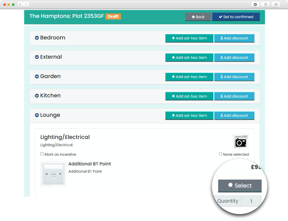 The new options and extras module from ContactBuilder: easy for them, easy for you. 